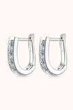 Sparkling 1 Carat 925 Moissanite Sterling Silver Earrings