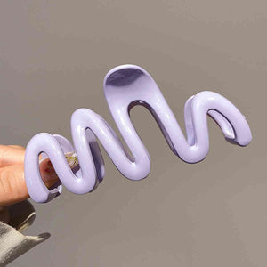 Resin Wave Hair Claw Clip