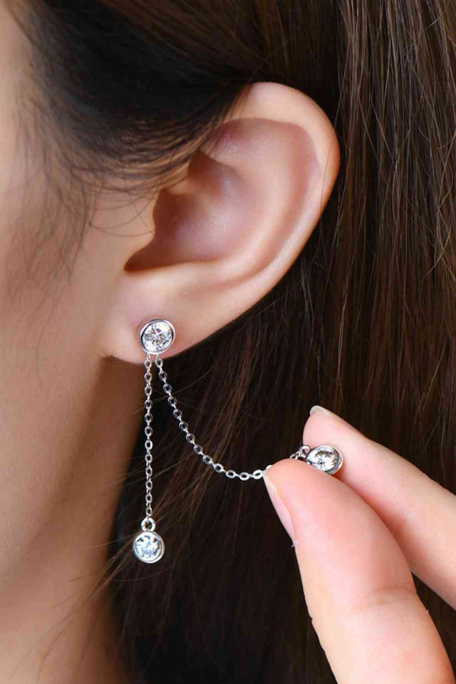 2.6 Carat Moissanite 925 Sterling Silver Earrings