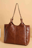 PU Leather Tote Bag