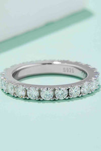 2.3 Carat Moissanite 925 Sterling Silver Eternity Ring