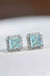 Stunning 2 Carat Moissanite Square Earrings