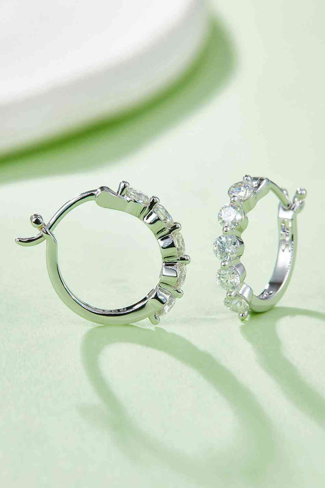 Adored 1 Carat Moissanite 925 Sterling Silver Earrings