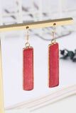 Natural Stone Drop Earrings