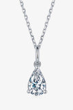 1 Carat Moissanite 925 Sterling Silver Necklace