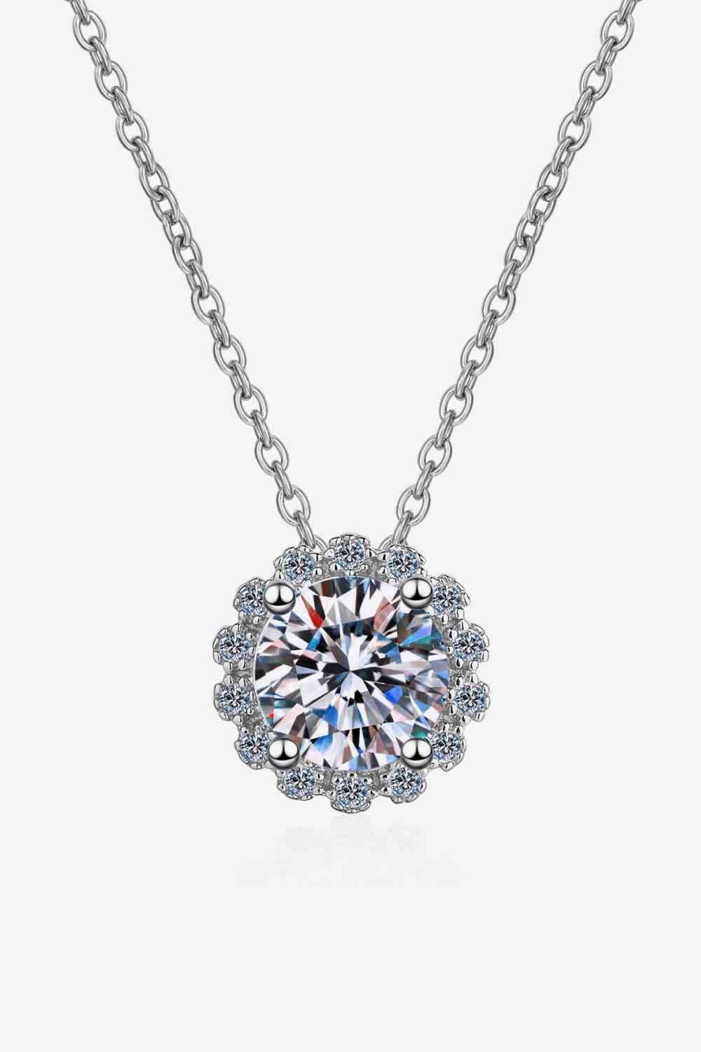 3 Carat Moissanite 925 Sterling Silver Necklace