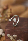 Opal 925 Sterling Silver Bypass Ring