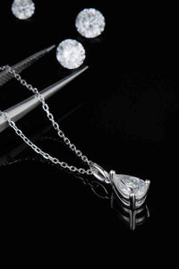 1 Carat Moissanite 925 Sterling Silver Necklace