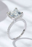 5.52 Carat Moissanite Side Stone Ring