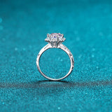 1 Carat Moissanite 925 Sterling Silver Ring