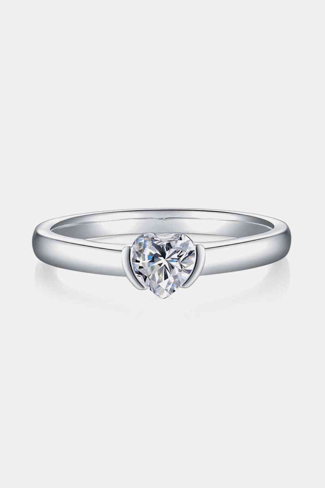 Moissanite 925 Sterling Silver Solitaire Ring