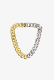 Two-Tone Chunky Chain Bracelet