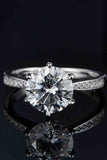 3 Carat Moissanite Side Stone Ring