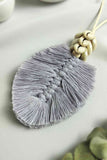 Leaf Macrame Pendant Necklace