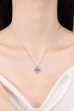 1 Carat Moissanite Floral Pendant Necklace