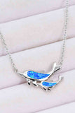 Opal Dolphin Chain-Link Necklace