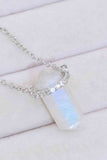 Natural Moonstone Chain-Link Necklace