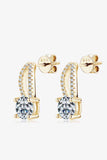 Sparkling 1 Carat Moissanite 925 Sterling Silver Earrings - Stunning Brilliance | Shop Now