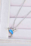 Opal Bird 925 Sterling Silver Necklace