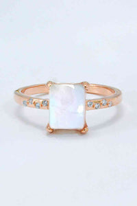 Square Moonstone Ring