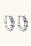 2.4 Carat Moissanite Huggie Earrings