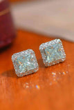 Stunning 2 Carat Moissanite Square Earrings