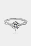 1 Carat Moissanite 925 Sterling Silver Ring